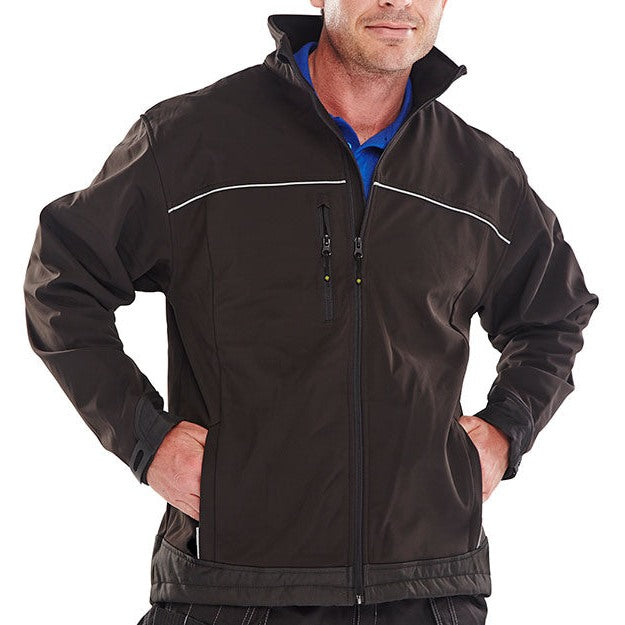 Beeswift Soft Shell Jacket Waterproof Windproof Lightweight Outdoor Wear