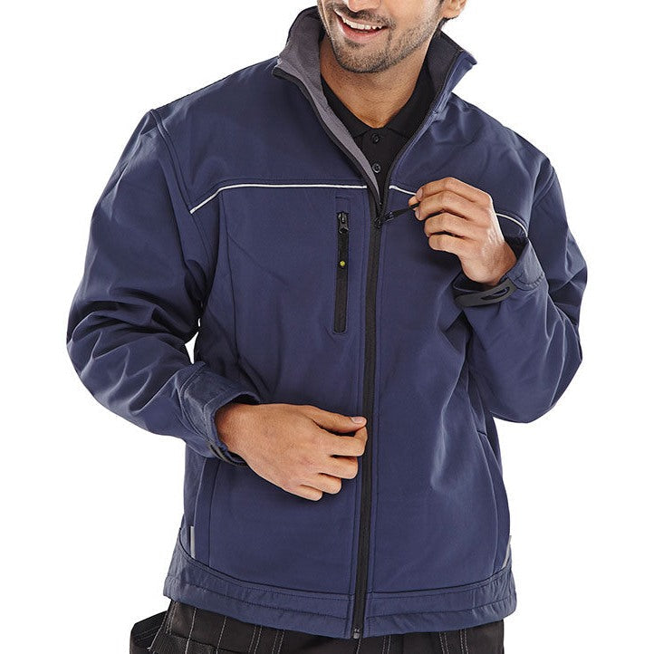 Beeswift Soft Shell Jacket Waterproof Windproof Lightweight Outdoor Wear