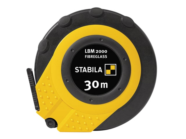 Stabila LBM 2000 30m Closed Fibreglass Tape Measure 13mm Metric Shatterproof