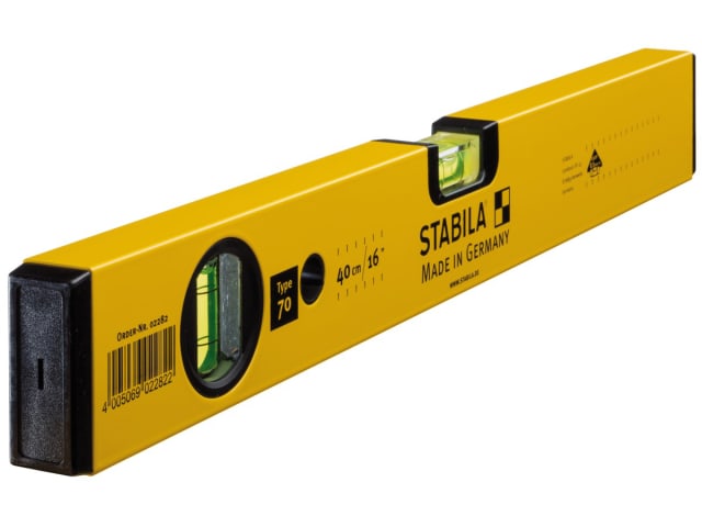 Stabila 70-40 Spirit Level 40cm 2 Vial Plumb and Horizontal Accurate Tool
