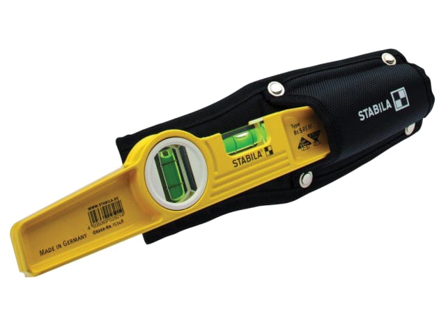 Stabila 81S-REM Magnetic Torpedo Level 25cm with Holster Rare Earth Magnets