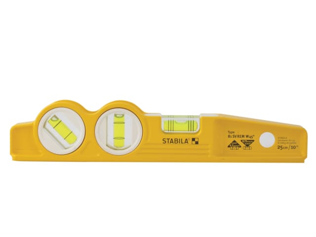 Stabila 81 SV REM W45 Magnetic Torpedo Level 25cm with Fixed 45Â° Vial