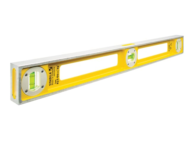 Stabila 83S Level Double Plumb 60cm 3 Vials Accurate Light Metal Tool