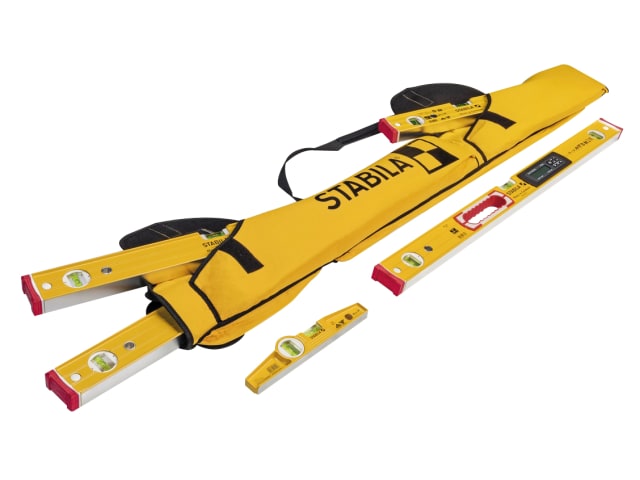 Stabila 5-Pocket Combi Spirit Level Bag 127cm Durable Lockable Design