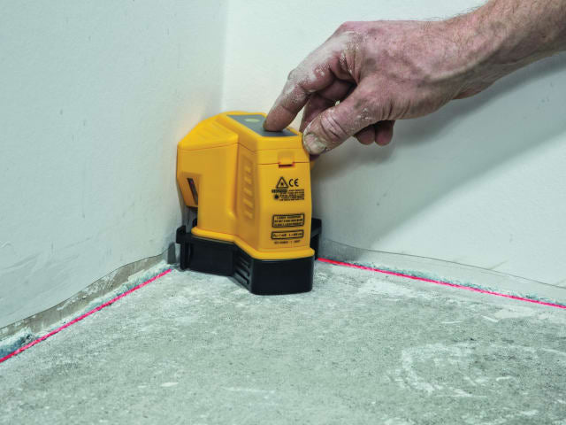 Stabila FLS 90 Floor Line Laser with 90Â° Angle and Dual Purpose Base