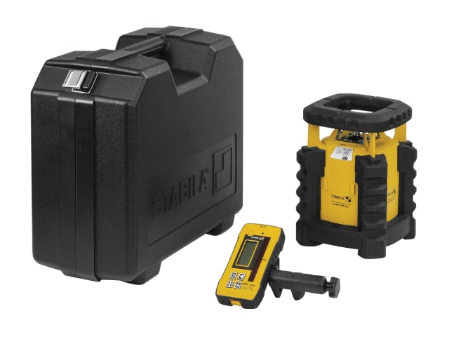 Stabila LAR 300 Rotation Laser Set with Digital Receiver, Waterproof, Durable