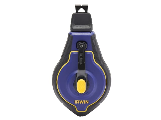 IRWIN Speedline Pro Chalk Reel 30m 100ft 6:1 Gear Anti-Jam Spool Locking Top