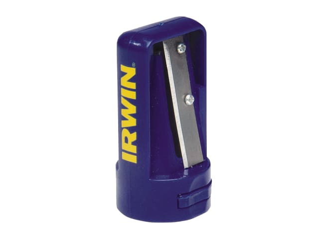 IRWIN Carpenter's Pencil Sharpener with Hardened Blade and Emery Board