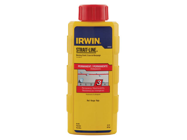 IRWIN Strait-Line Chalk Refill Red 227g for Chalk Line Reels Outdoor Use