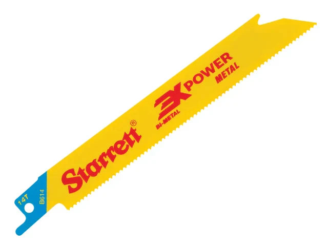 Starrett B614-5 Bi-Metal Reciprocating Blades 152mm 14 TPI Pack of 5