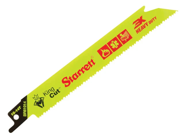 Starrett BR61014-5 Bi-Metal King Cut Demolition Blades 152mm 10-14 TPI Pack of 5