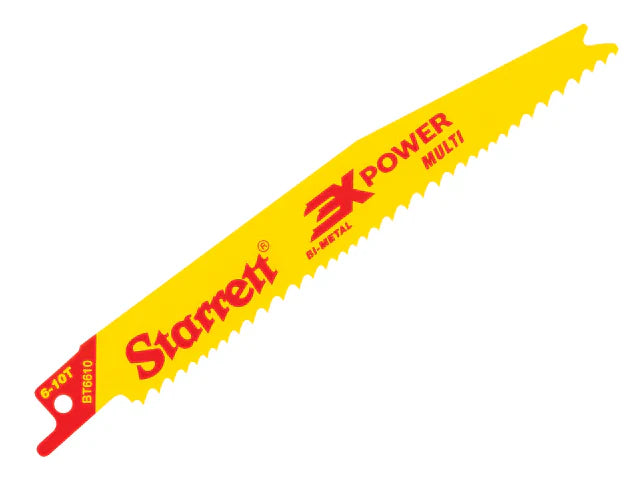 Starrett BT12610-5 Bi-Metal Reciprocating Blade 300mm 6-10 TPI Pack of 5