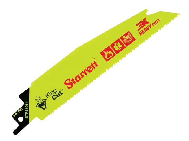 Starrett BTR61014-5 Bi-Metal King Cut Demolition Blades 152mm 10-14 TPI Pack 5