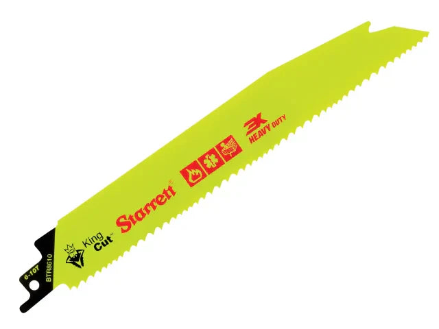 Starrett BTR8610-5 Bi-Metal King Cut Demolition Blade 203mm 6-10 TPI Pack of 5