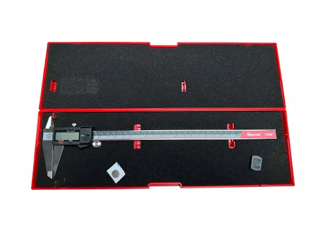 Starrett 300mm Fractional Display Caliper with LCD, Stainless Steel, USB Output