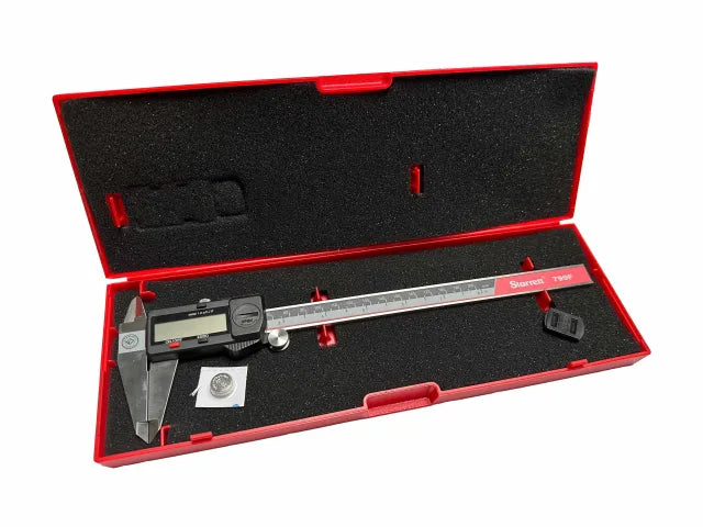 Starrett 200mm Fractional Display Caliper Stainless Steel LCD Measurement Tool