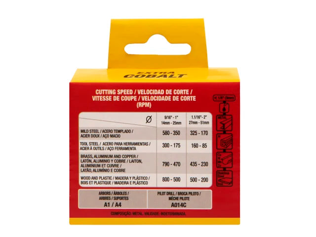 Starrett FCH0100-6 Fast Cut Bi-Metal Holesaw 25mm Pack of 6 for Steel Cutting