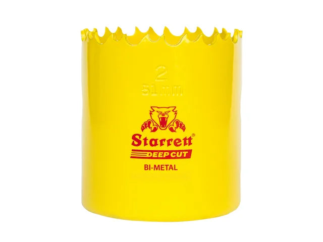 Starrett DCH0258 67mm Deep Cut Bi-Metal Holesaw for Solid Materials and Tubes