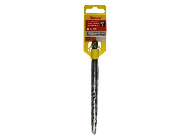 Starrett SDS Plus 2 Point Drill Bit 12mm x 160mm High Performance Carbide