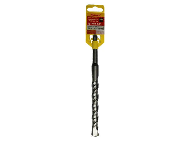 Starrett SDS Plus 2 Point Drill Bit 16mm x 210mm High Performance Carbide