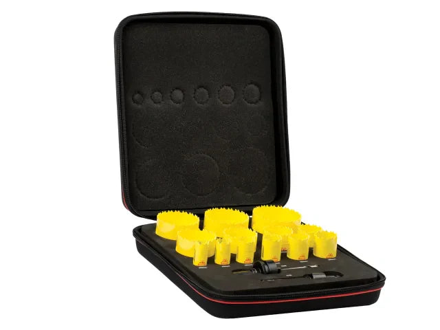 Starrett KDC13021 15 Piece Deep Cut Bi-Metal Universal Holesaw Kit