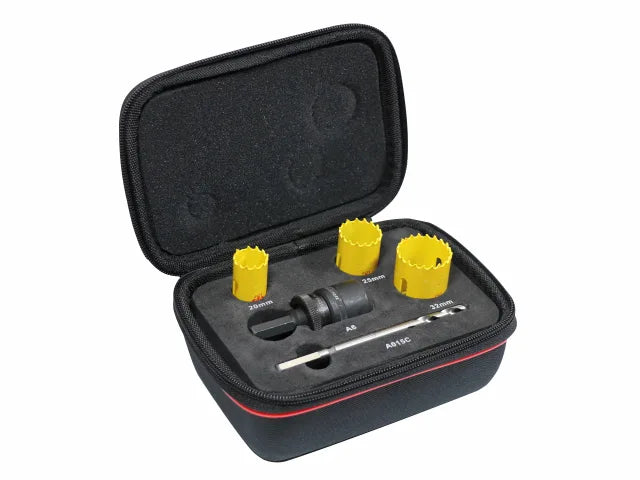 Starrett KFC03051 Kwik-Change Electrician's Holesaw Kit 8 Piece Set