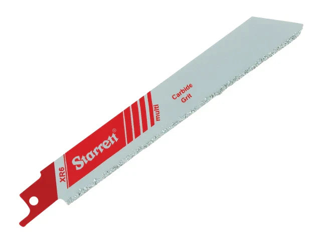 Starrett Carbide Grit Reciprocating Saw Blade 152mm Coarse #30 for Ceramics