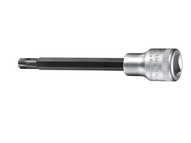 Stahlwille Xtra Long TORX Bit Socket T50 1/2in Drive Chrome Alloy Steel