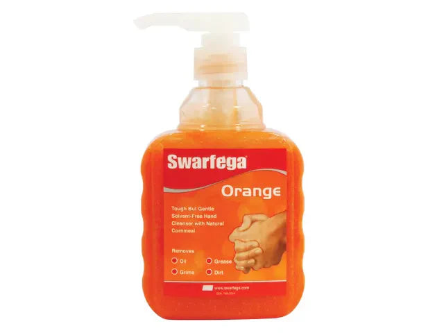 Swarfega Orange Hand Cleaner 450ml Pump Bottle Heavy-Duty Solvent-Free