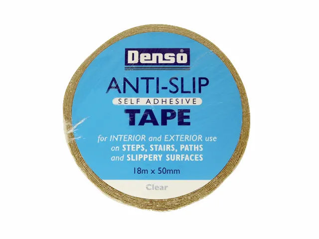 Sylglas Anti-Slip Tape 50mm x 18m Clear Self-Adhesive for Steps and Decking