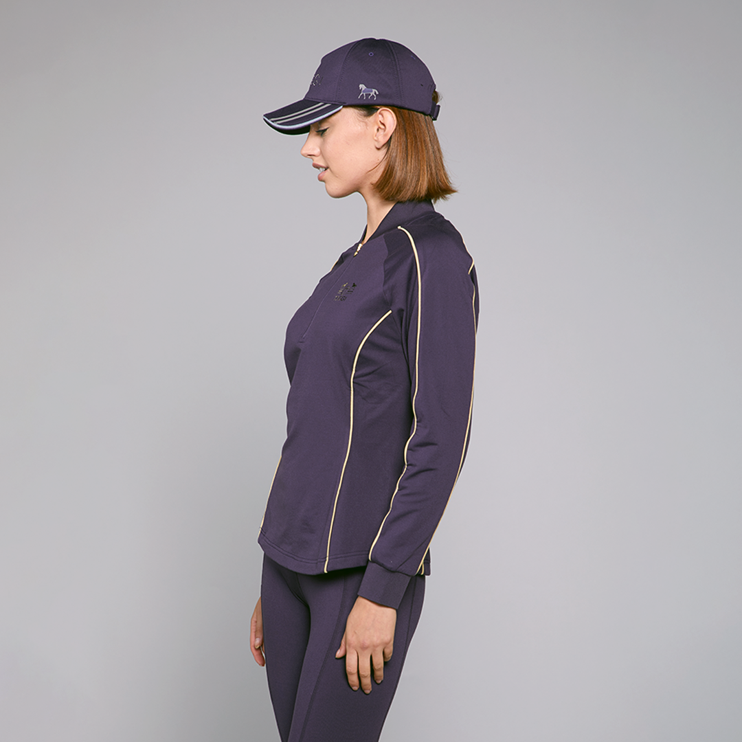 Toggi Shaw Winter Base Layer Long Sleeve Top with Zip Neck and Piping