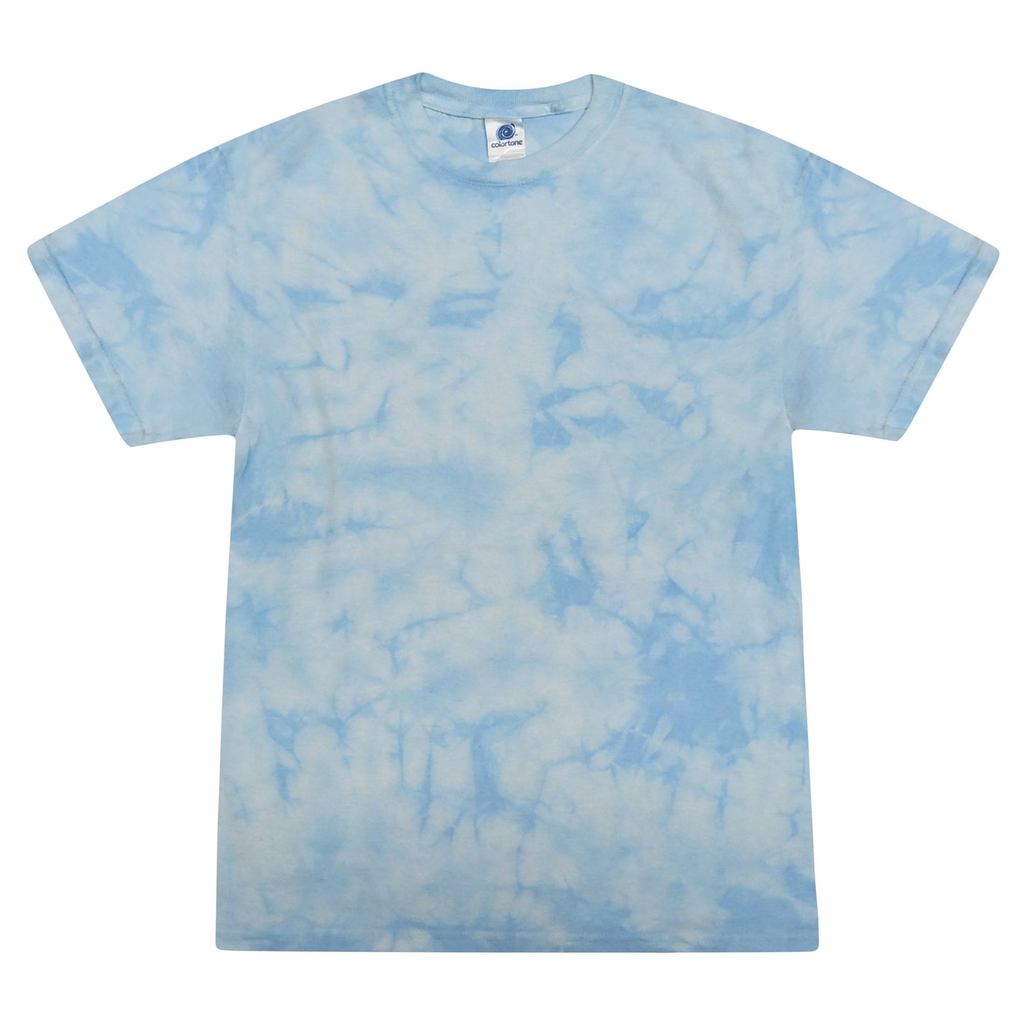 Colortone Tie-Dye Shirt Crystal Carolina Blue Heavyweight Cotton S-2XL