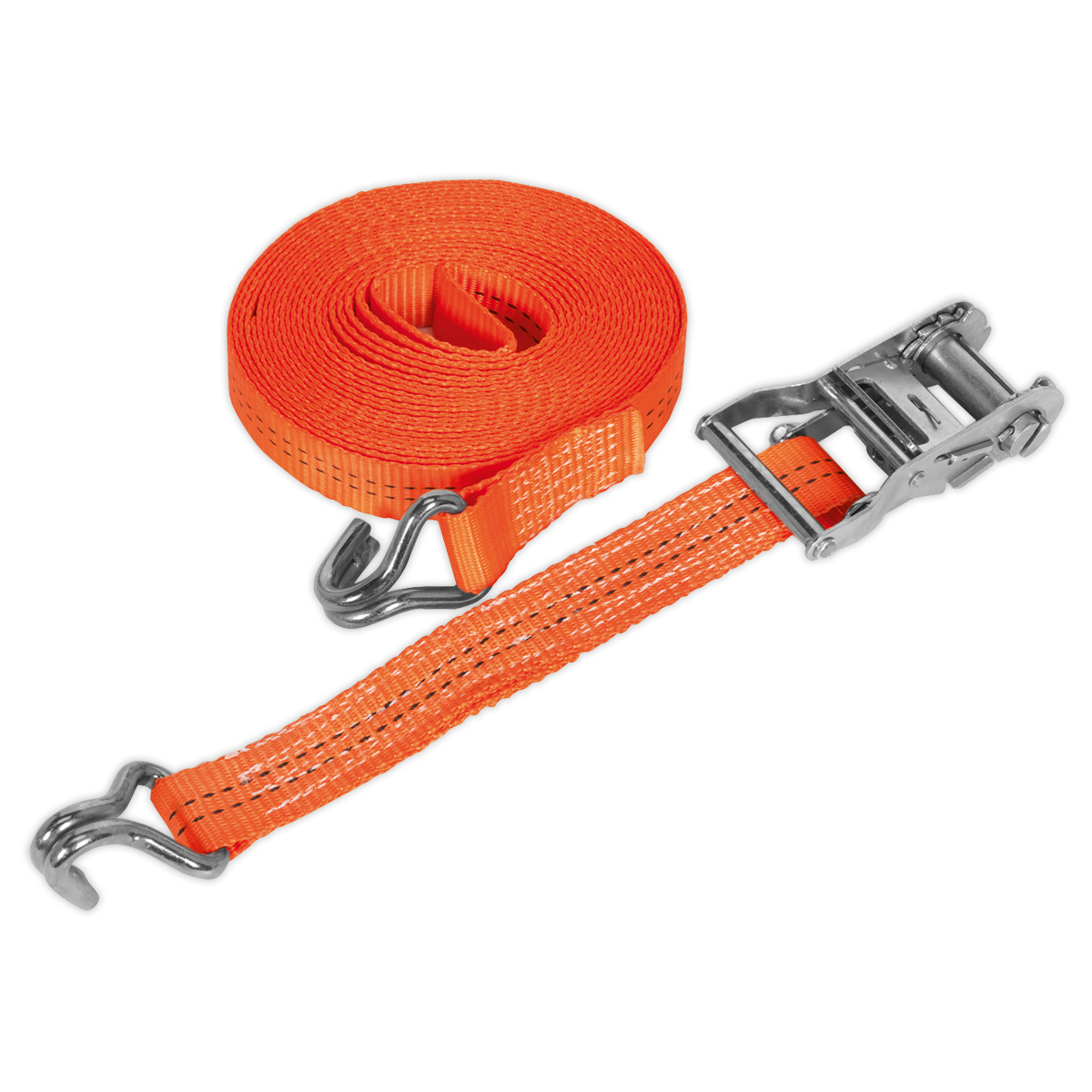Sealey 35mm x 10m Ratchet Strap Polyester Webbing 2000kg Breaking Strength