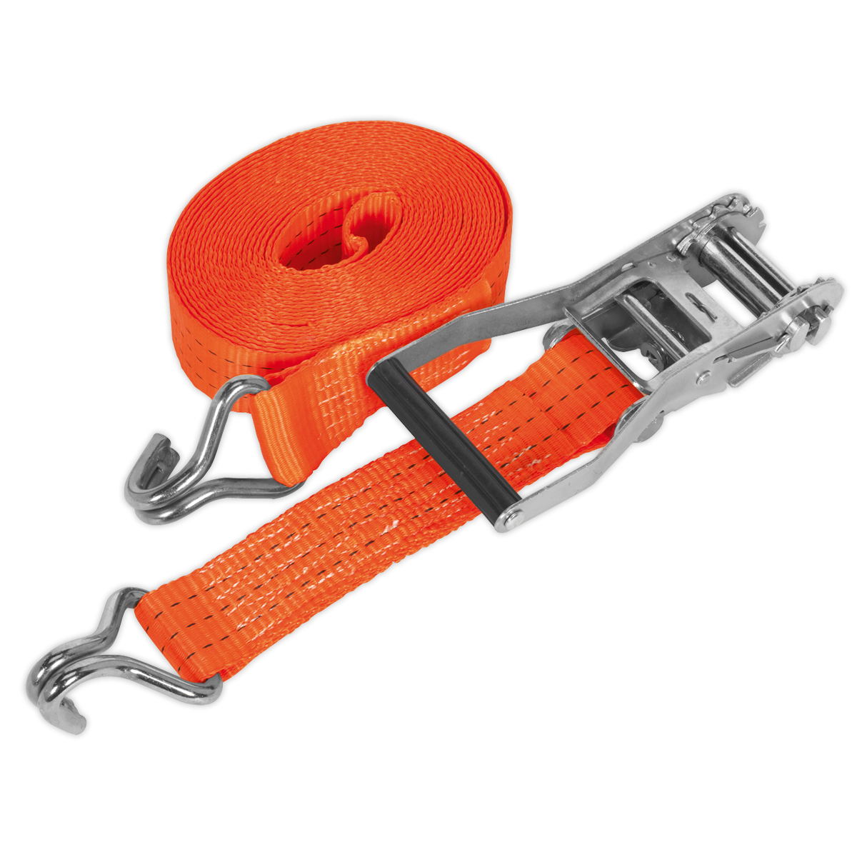 Sealey 50mm x 6m Ratchet Strap 3000kg Breaking Strength Polyester Webbing
