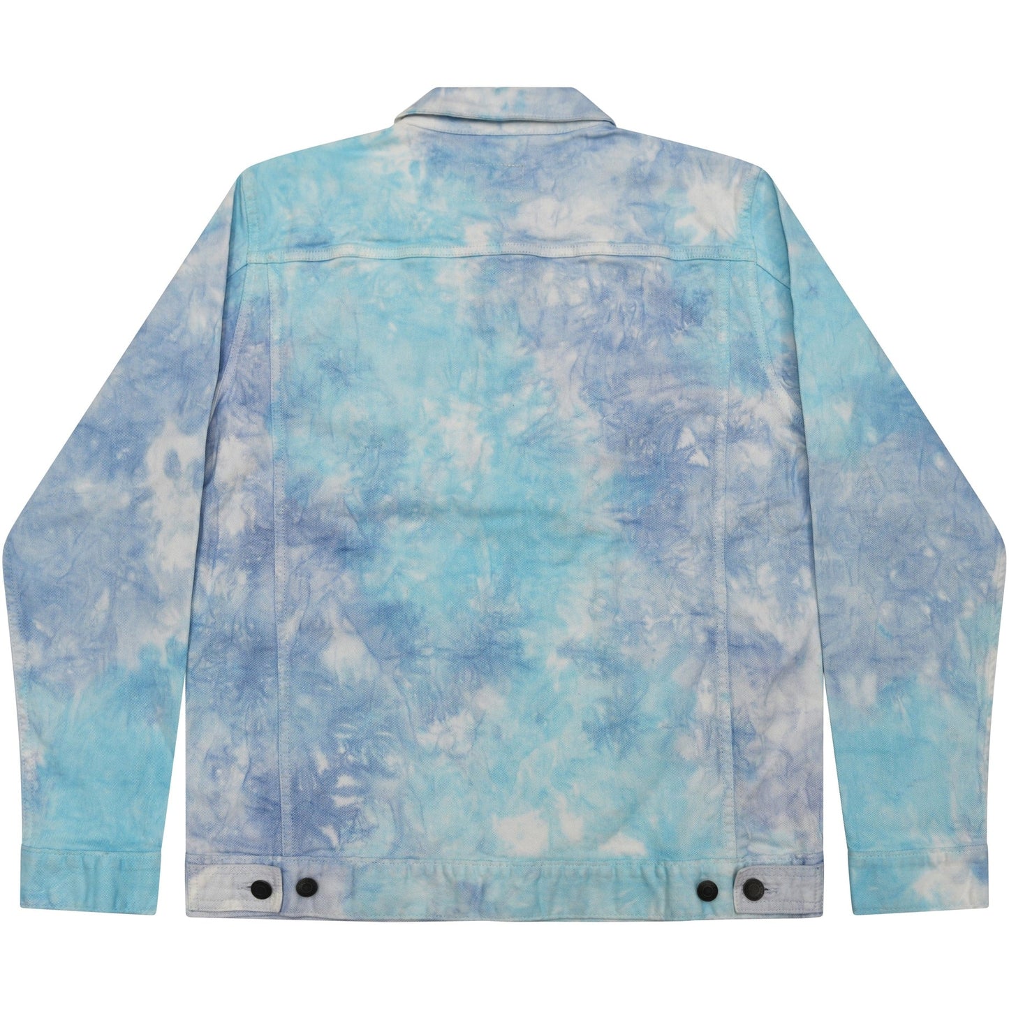 Colortone Tie-Dye Denim Jacket Unisex Loose Fit with Chest Pockets