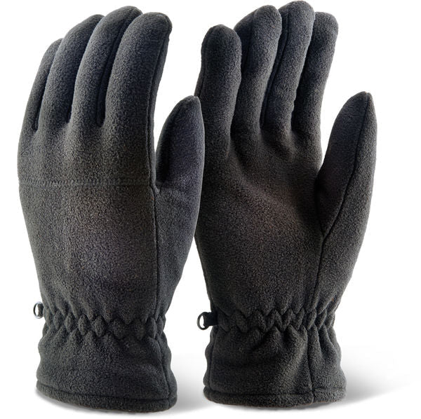 Beeswift Thinsulate Fleece Gloves Black Warm Winter One Size Fits All