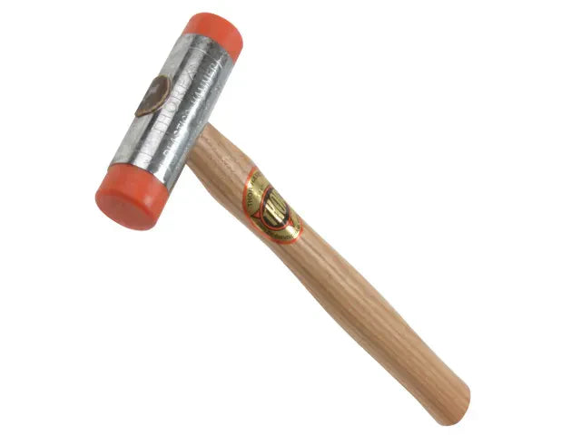 Thor 408 Plastic Hammer 250g 25mm Wooden Handle Replaceable Nylon Face