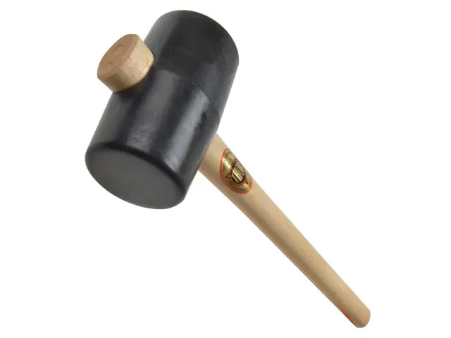 Thor 954 Black Rubber Mallet 74mm 800g One-Piece Design for DIY and Garden