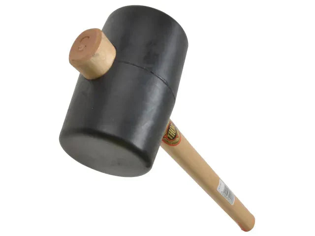 Thor 957 Black Rubber Mallet 90mm 1200g One-Piece Design for DIY and Garden