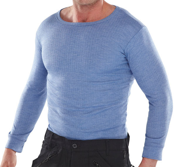 Beeswift Long Sleeve Thermal Vest Base Layer for Cold Weather Outdoor Use