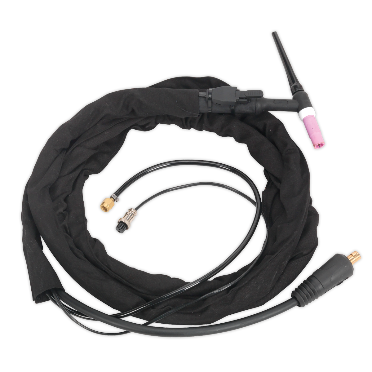 Sealey Inverter TIG Welding Torch 16mmÂ² Push-Button HF Start with Accessories