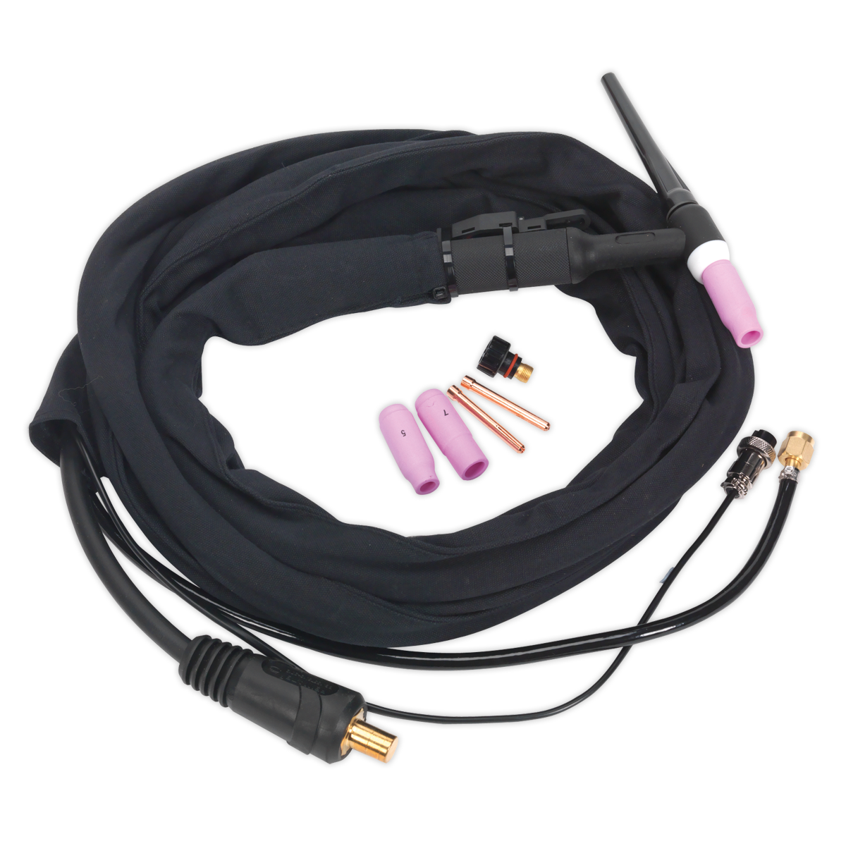 Sealey Inverter TIG Welding Torch 25mmÂ² Push-Button HF Start - TIG180S TIG200S