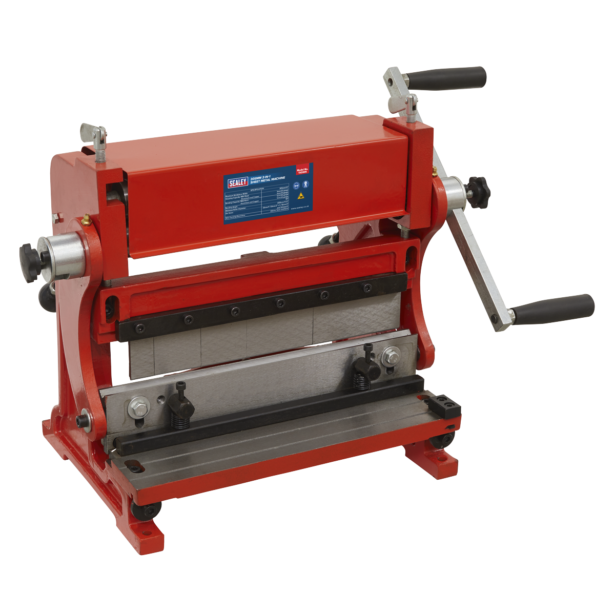 Sealey 3-in-1 Sheet Metal Machine 305mm Shear Bend Roll Mild Steel Aluminium