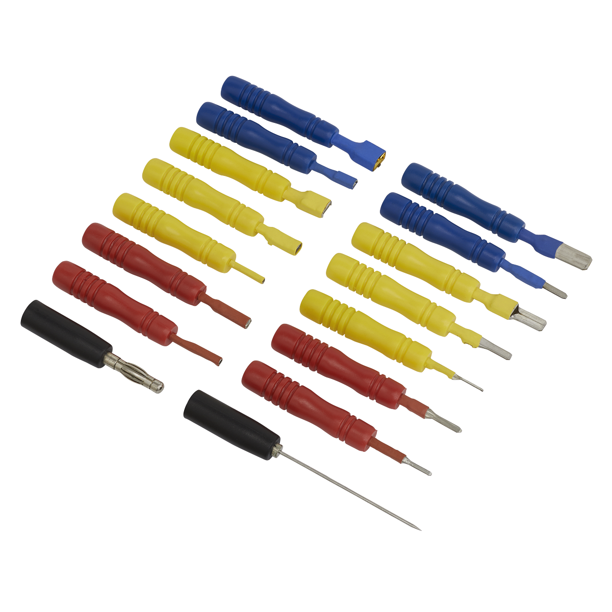 Sealey 16pc Test Lead Connector Set for Multimeter Automotive Use