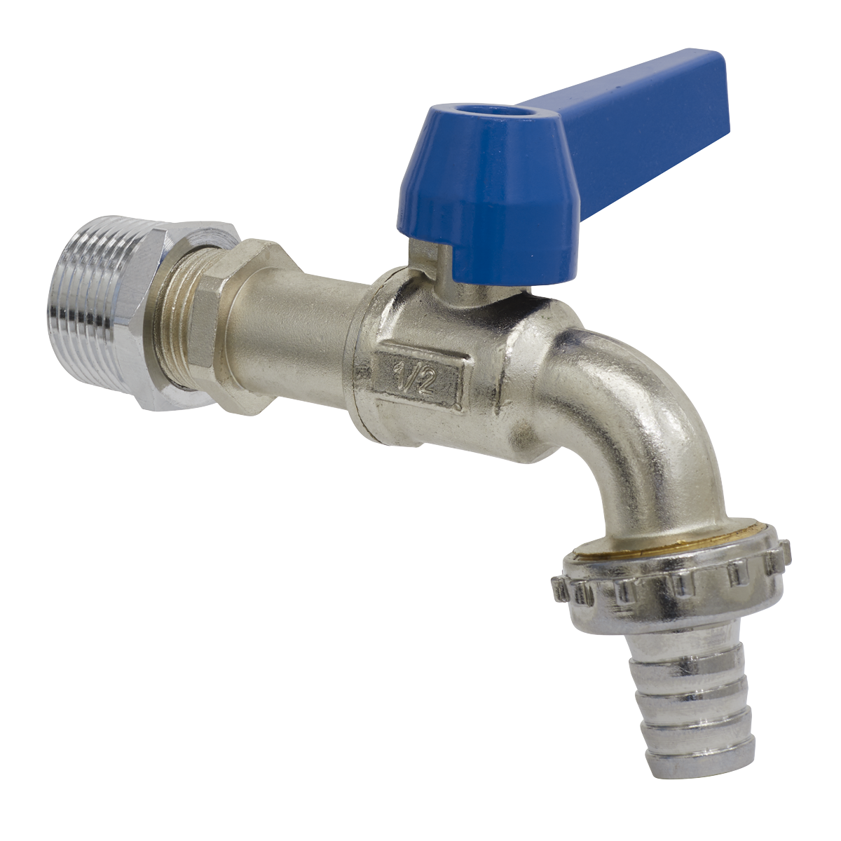 Sealey Brass Drum Tap 1/2" & 3/4" BSP with Hose Tail Outlet and Adaptor