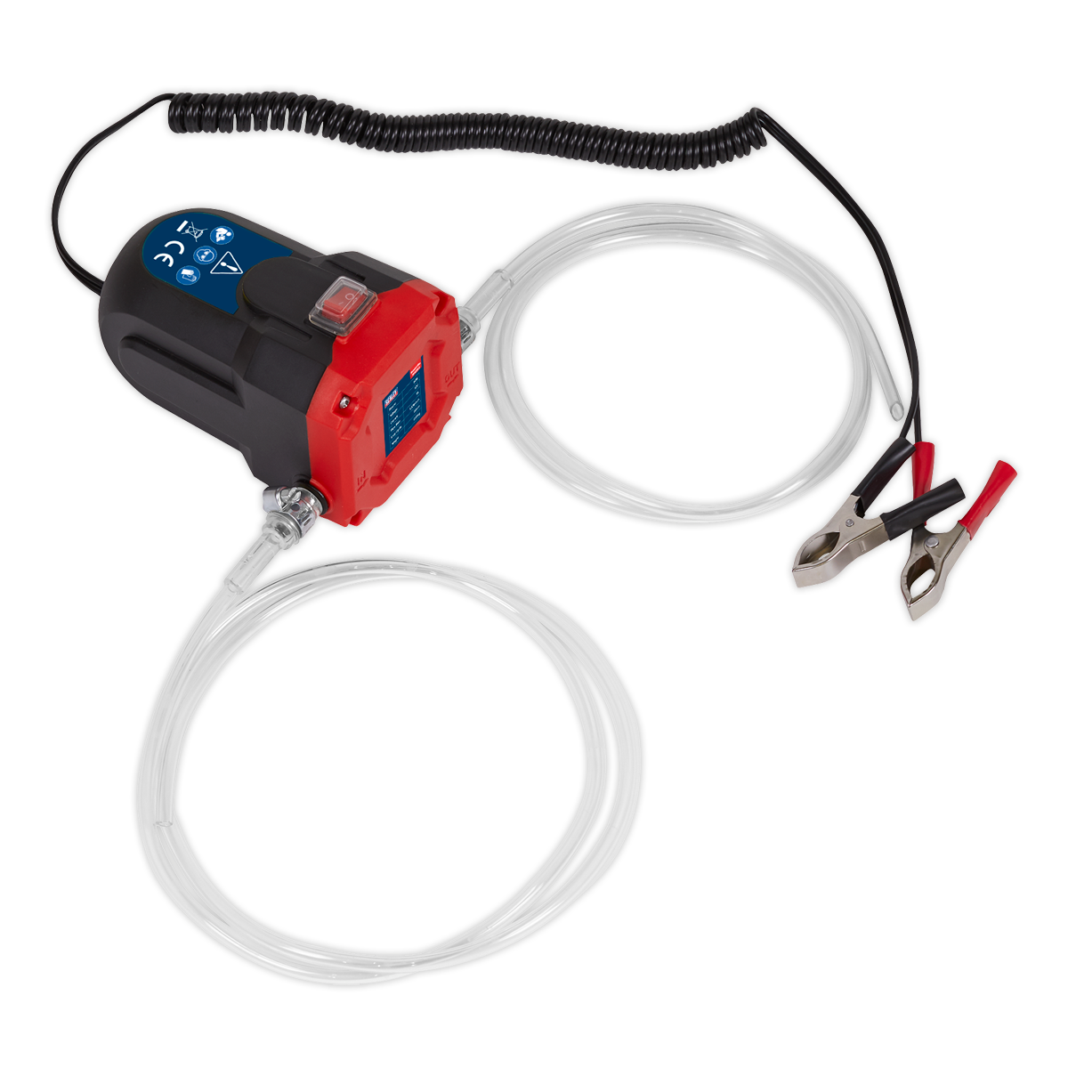 Sealey 12V Oil Transfer Pump Portable Diesel Engine Oil Extractor with Hoses