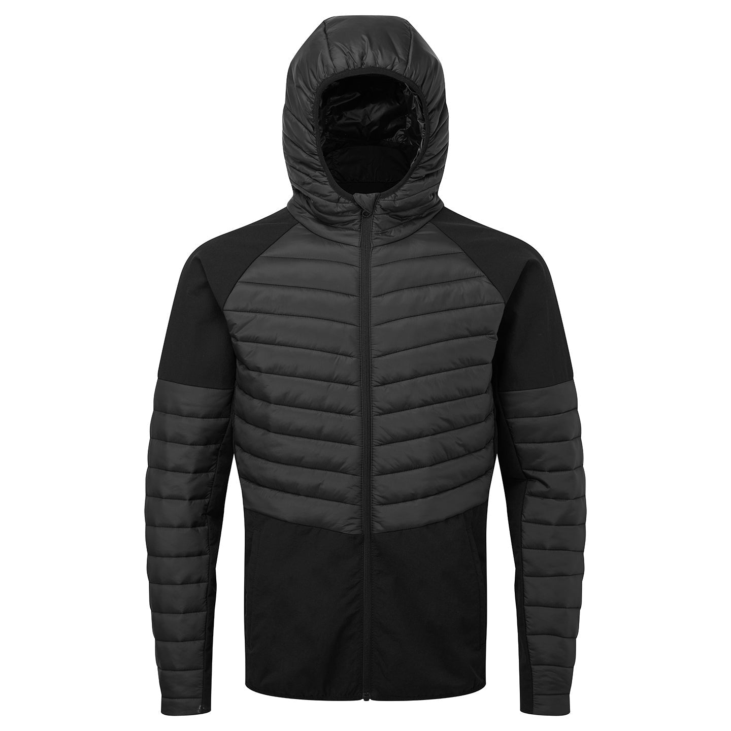 Men's TriDri Insulated Hybrid Jacket Lightweight Full Zip Hooded Outdoor Wear