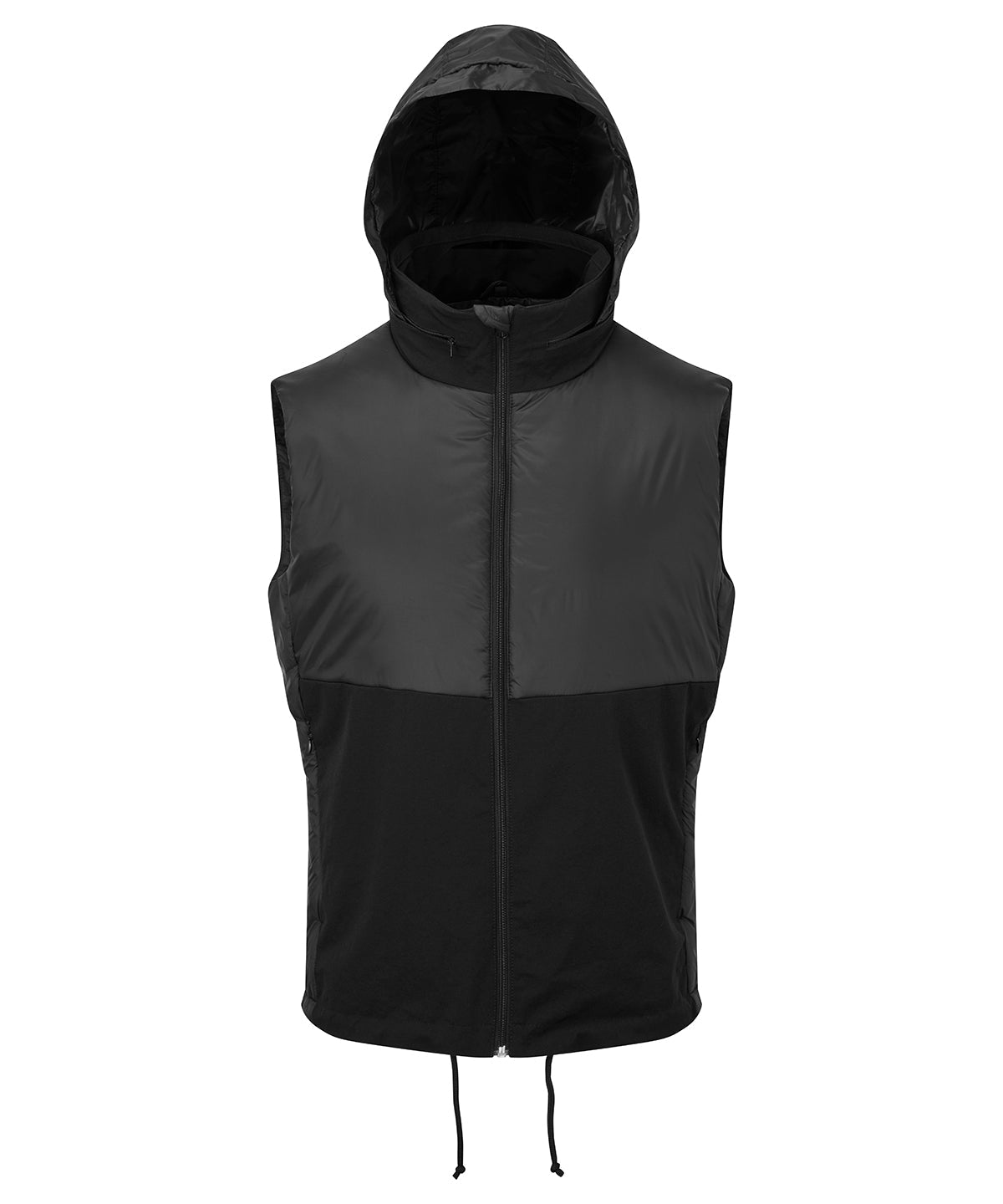 Men's TriDri Insulated Hybrid Gilet Lightweight Packable with Hood UK Size