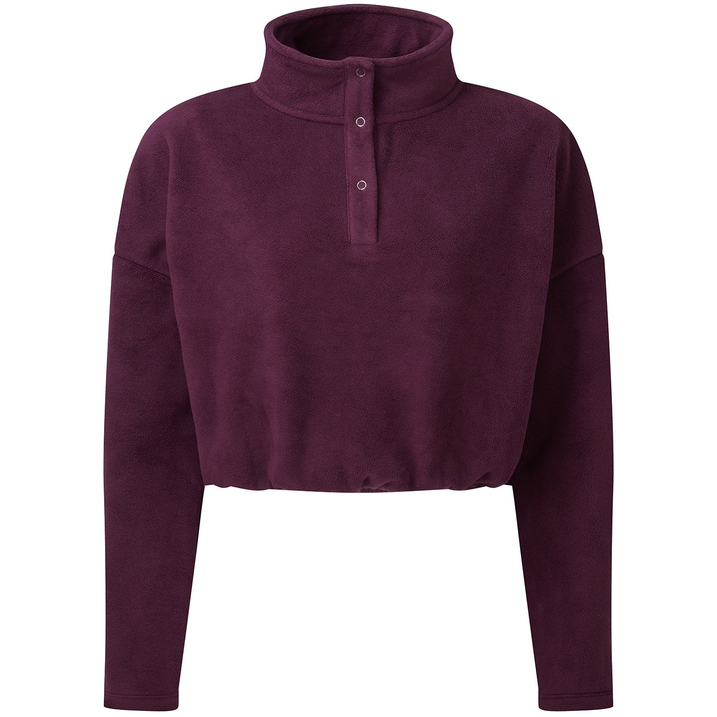 Women's TriDri Cropped Fleece High Neck Elasticated Waist Athleisure Top