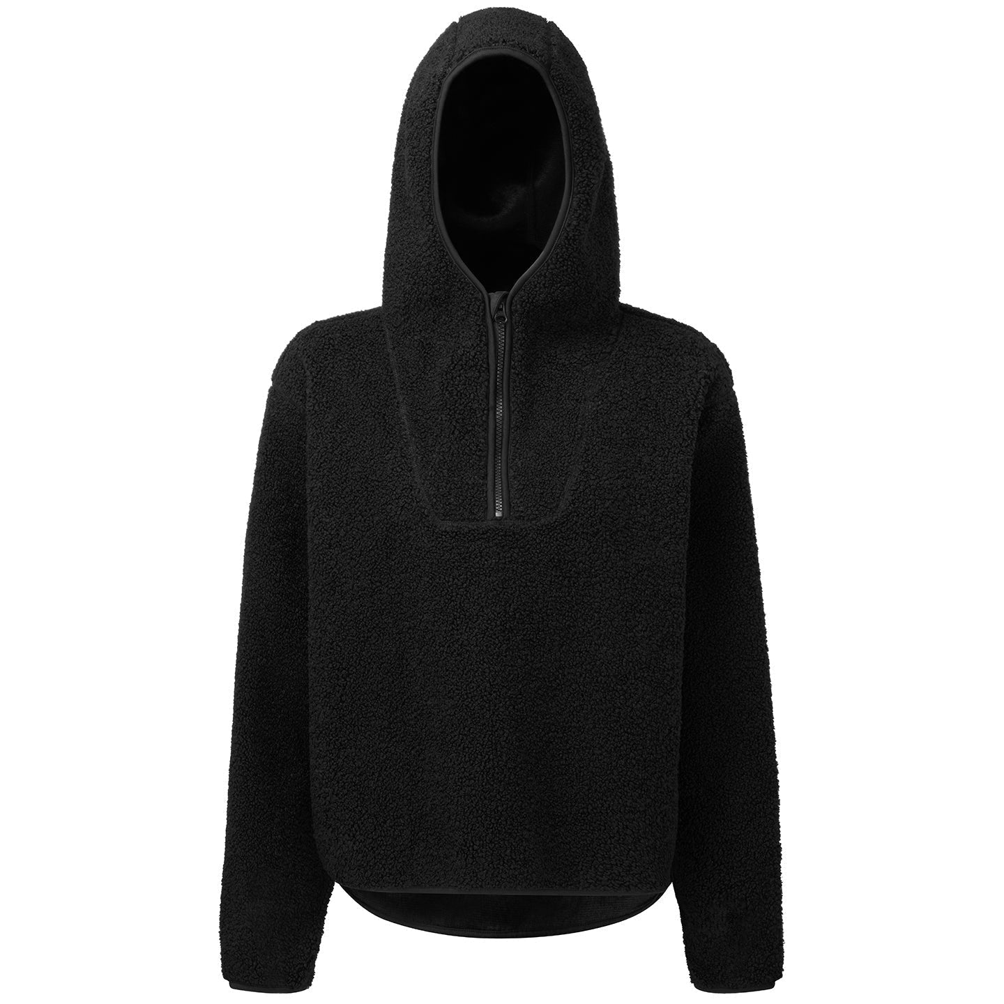 Women's TriDri Sherpa Â¼ Zip Hoodie Oversized Fleece Pullover with Hood